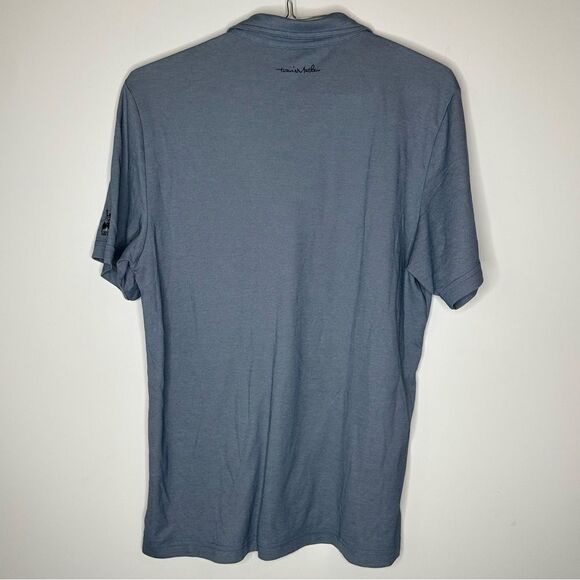 Travis Mathew Gray Striped Golf Polo in Size Large - Picture 3 of 7